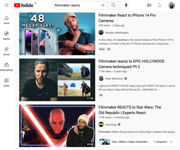 电影制作人回应YouTube视频趋势